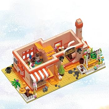 Amazon.co.jp: Hallisun ブロックセット 建物 組み立て ビジネス